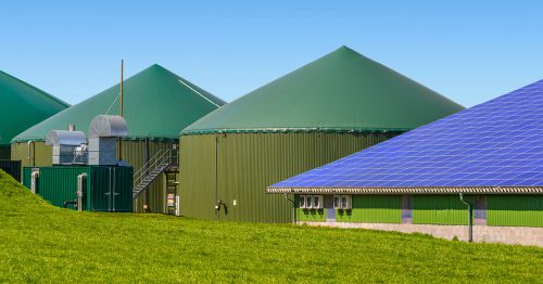 Solarenergie-Bioenergie-Biogasanlage-Photovoltaikanlage